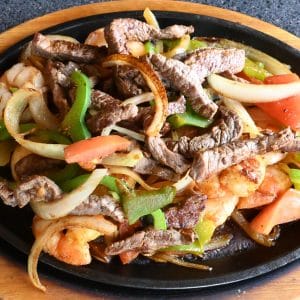 Classic Fajitas Steak and Shrimp